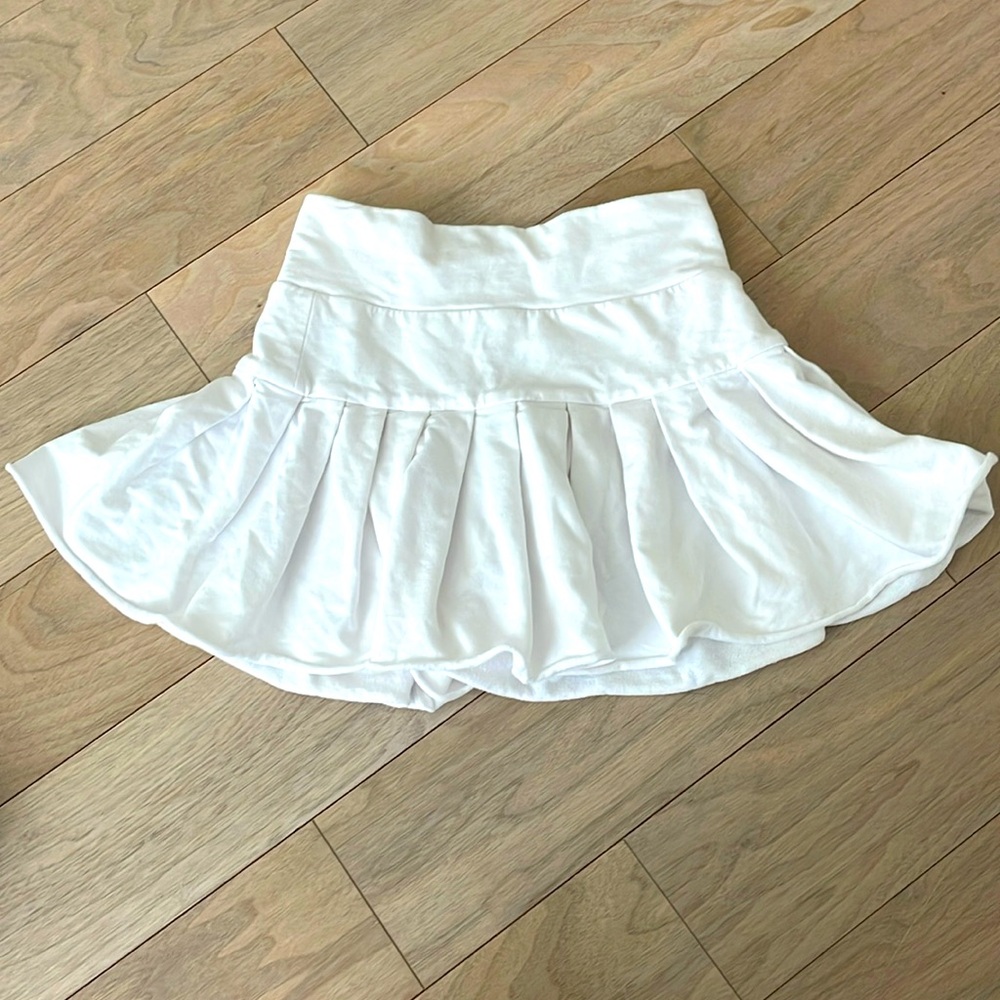 Norma Kamali white skirt
